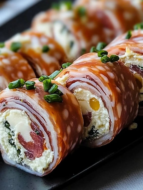 Cream Cheese Salami Roll Ups
