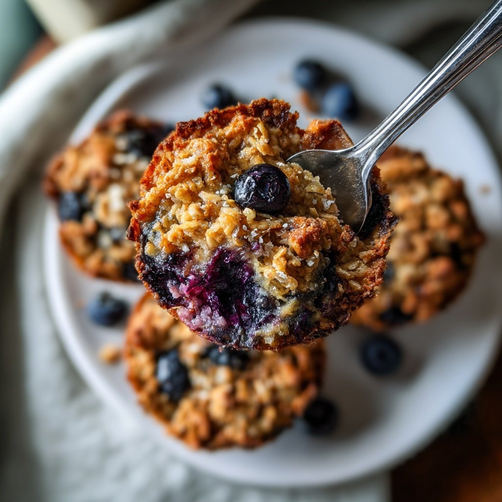 Blueberry Baked Oatmeal Cups