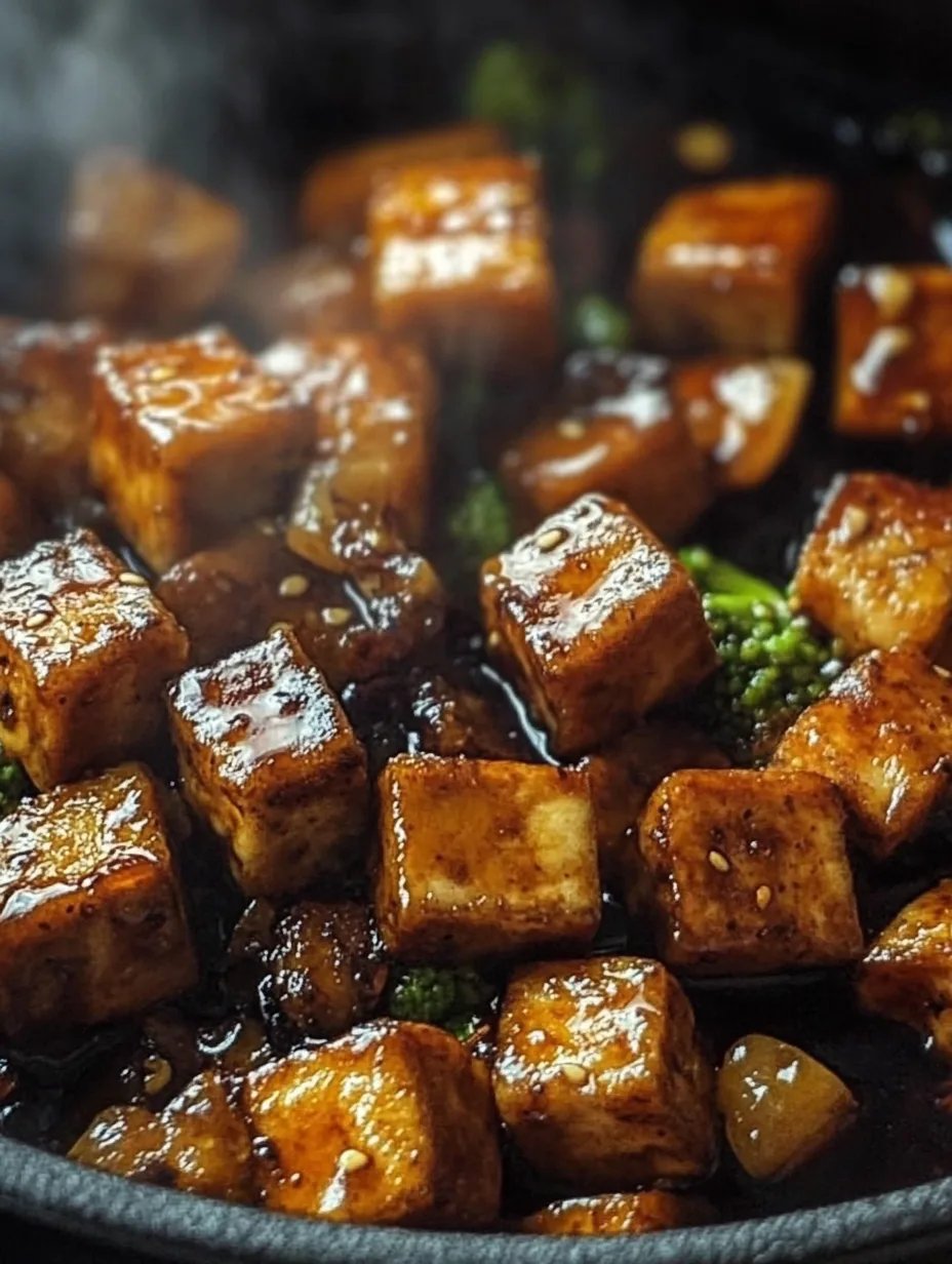 Crispy Honey Garlic Tofu