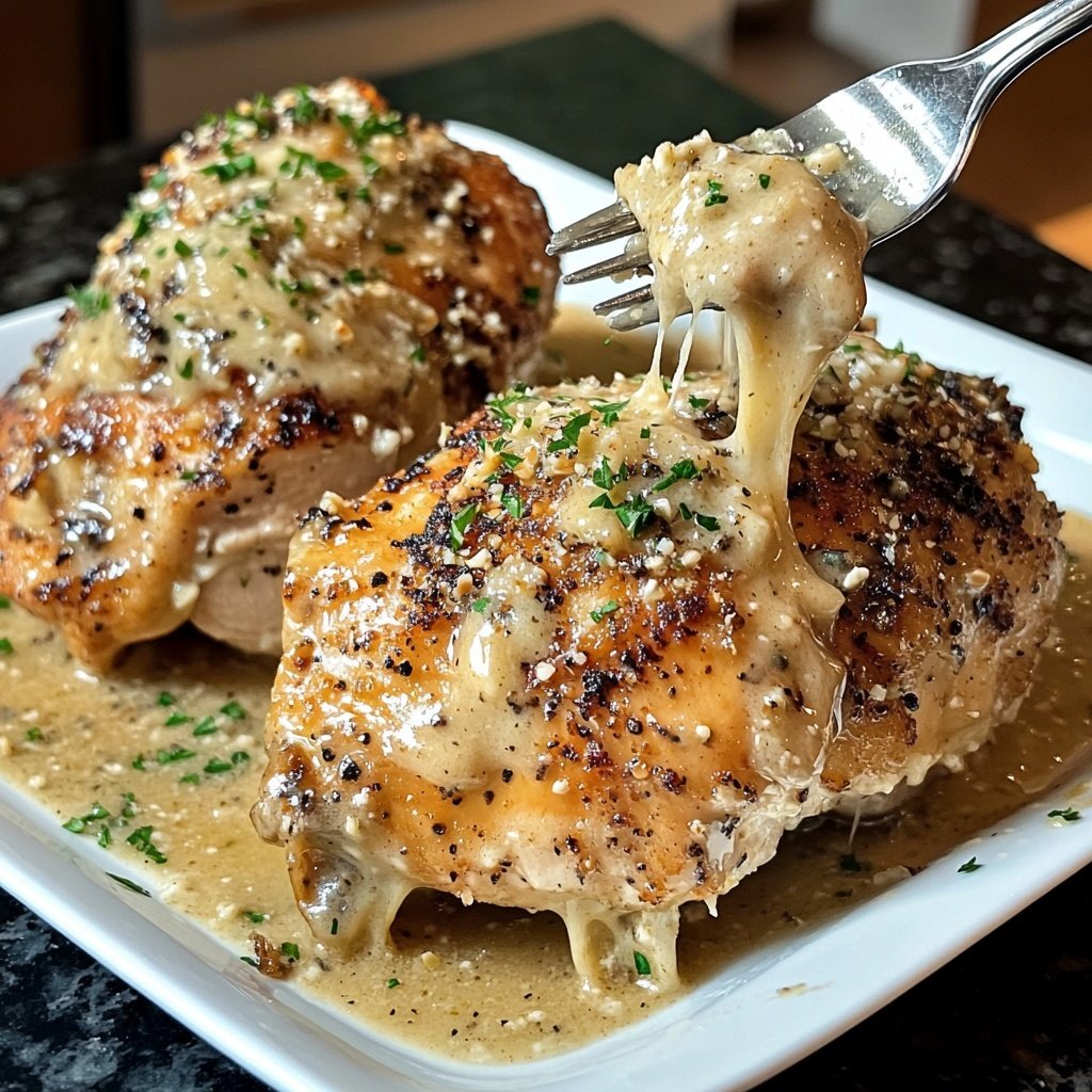 Easy Slow Cooker Garlic Parmesan Chicken