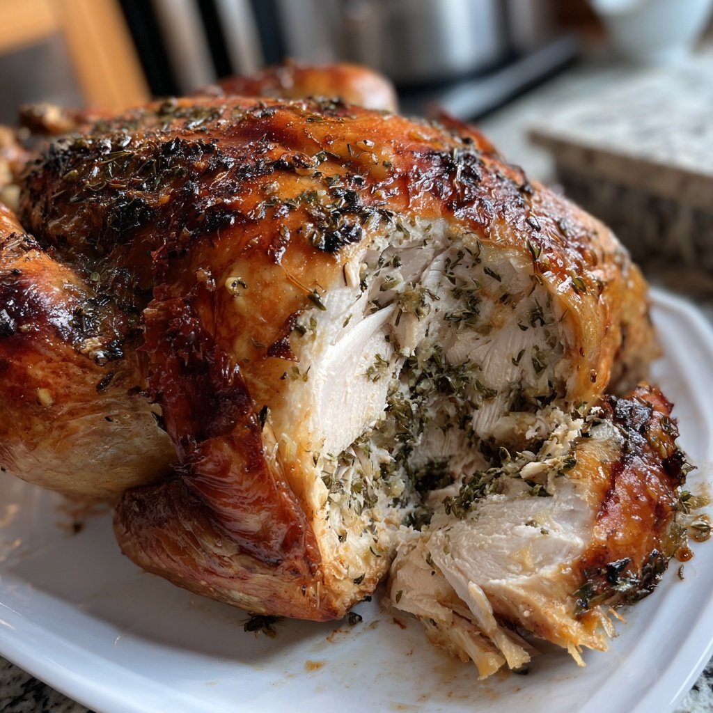 Seasonal & Festive Thanksgiving Herb Stuffed Turkey