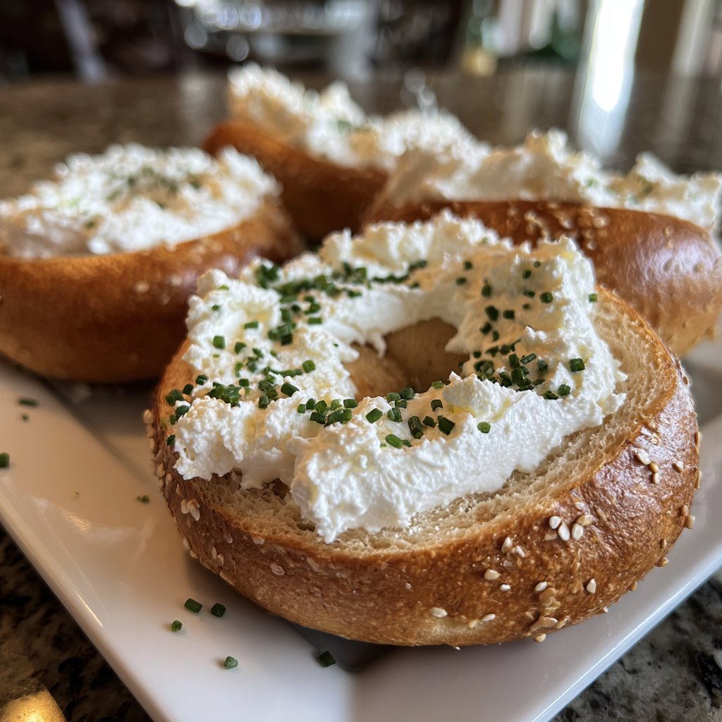 Healthy Bagels with Cottage Cheese