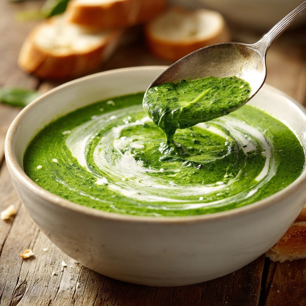 Creamy Lemon Spinach Soup