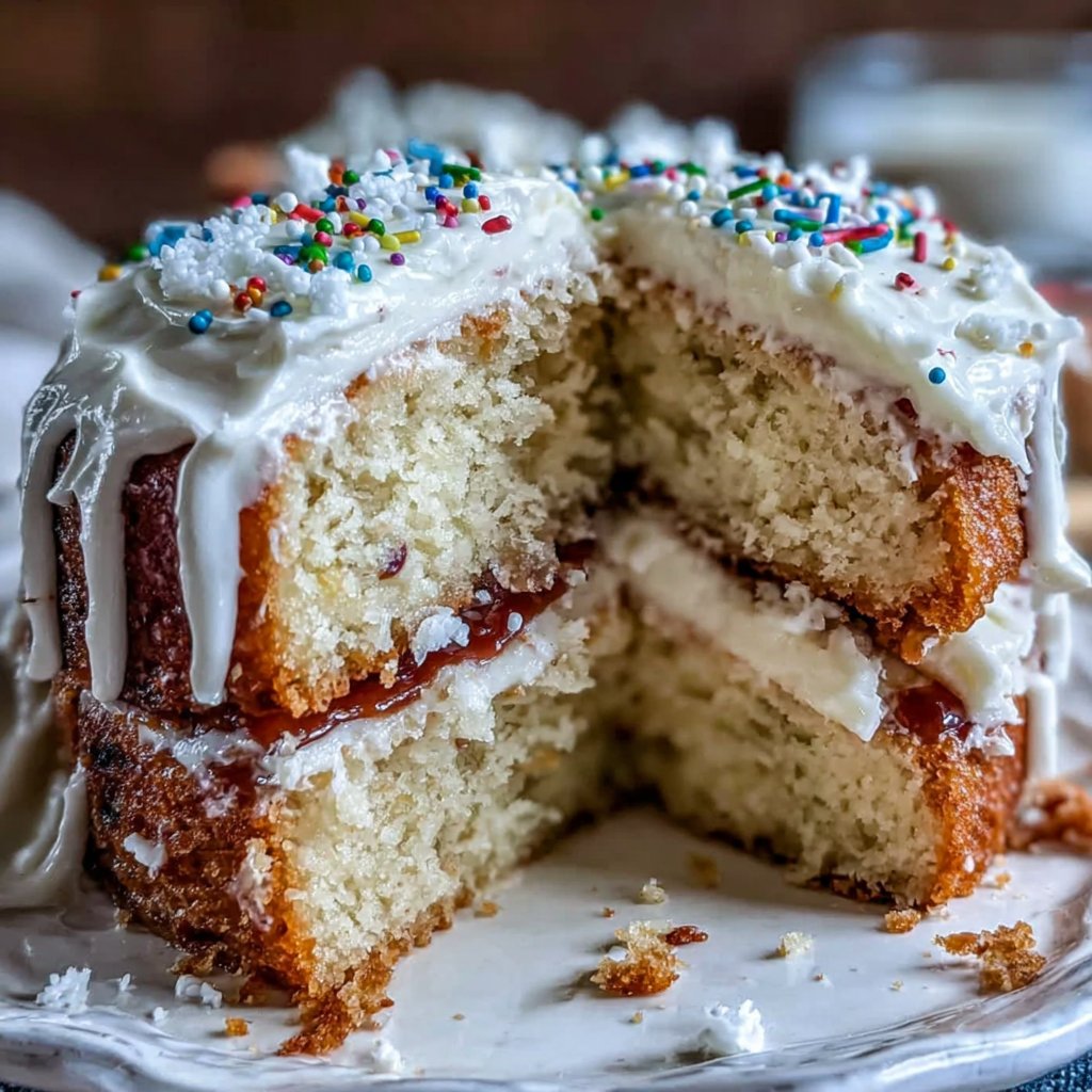 Classic Vanilla Birthday Cake