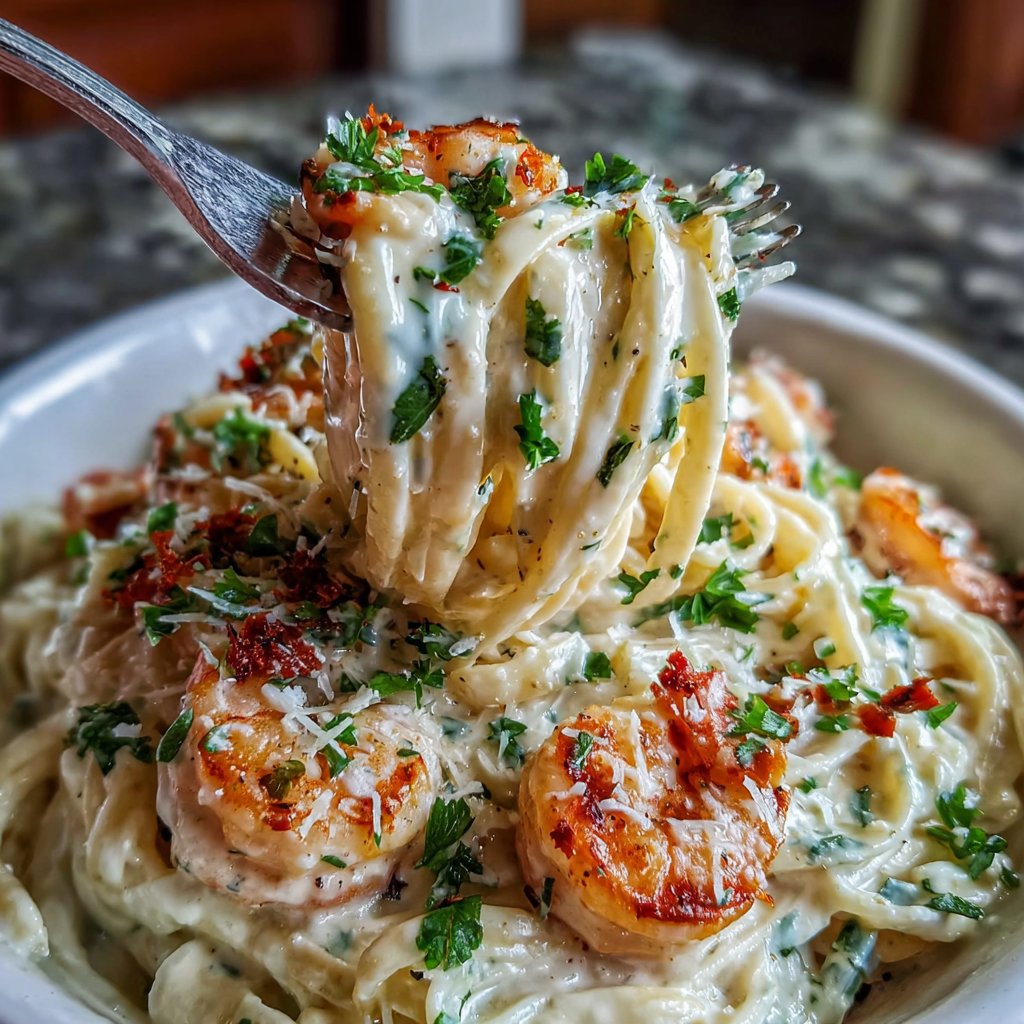 Creamy Lemon Shrimp Pasta