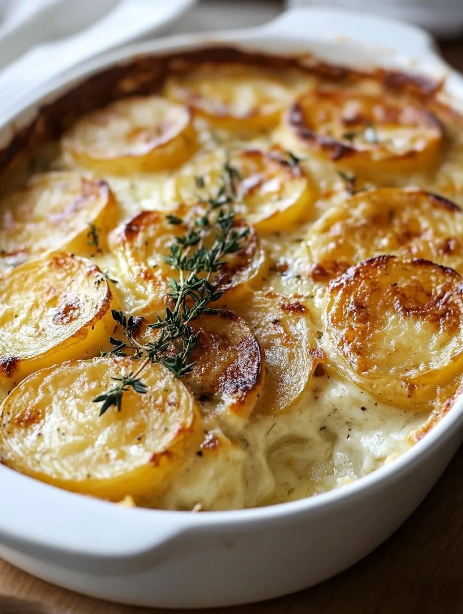 Golden Creamy Scalloped Potatoes