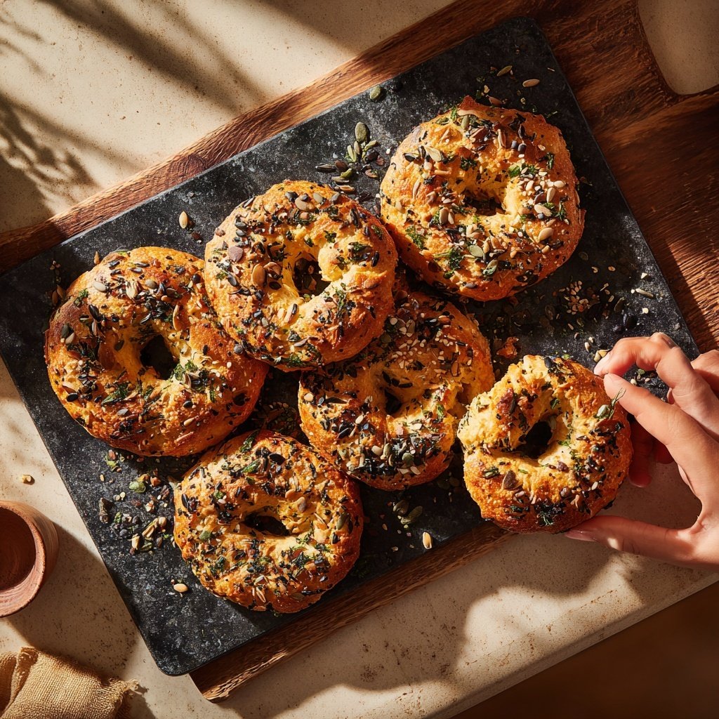 Boiled And Baked Protein Bagels