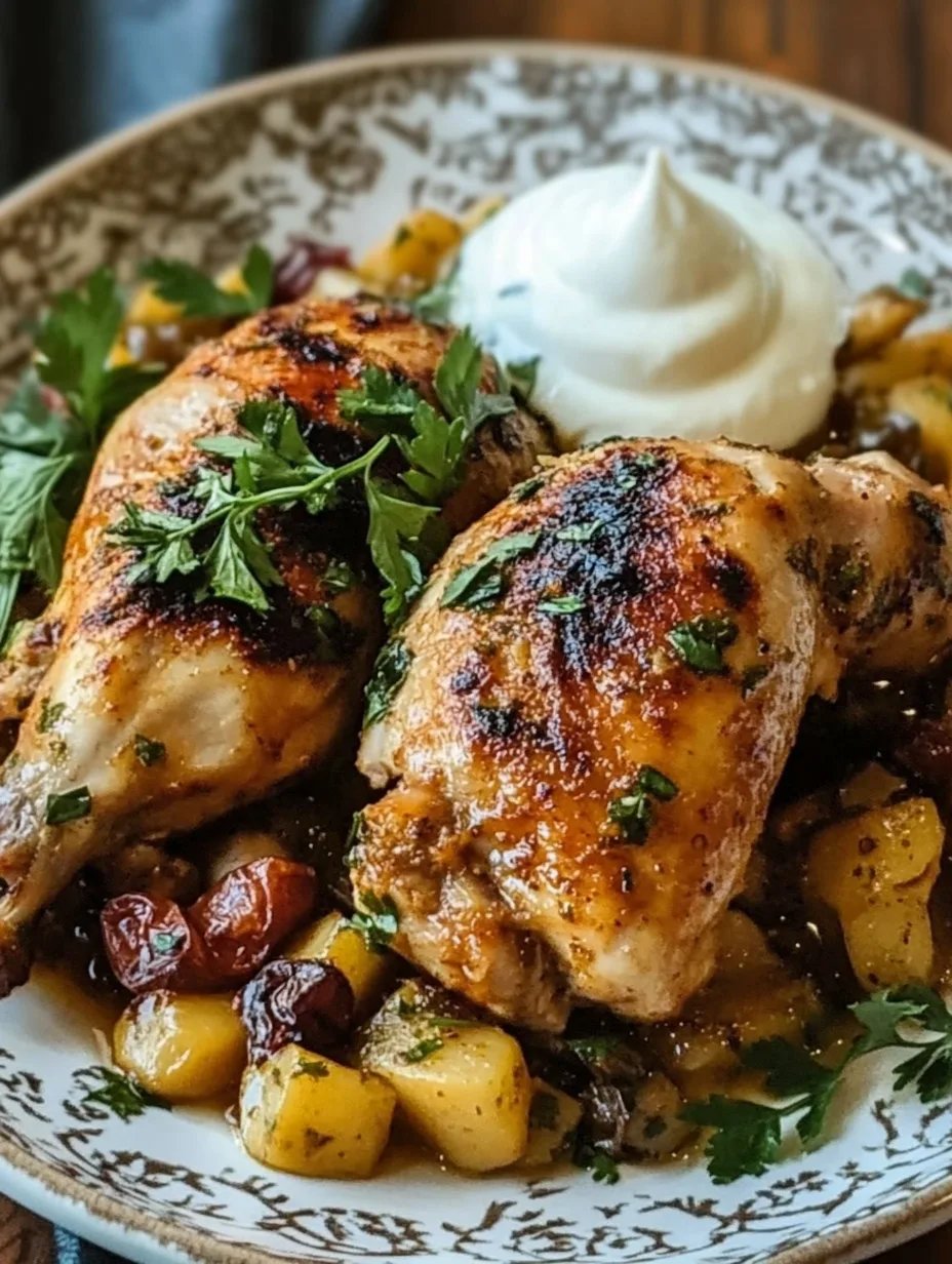 Flavorful Syrian Chicken Recipe with Warm Spices and Honey