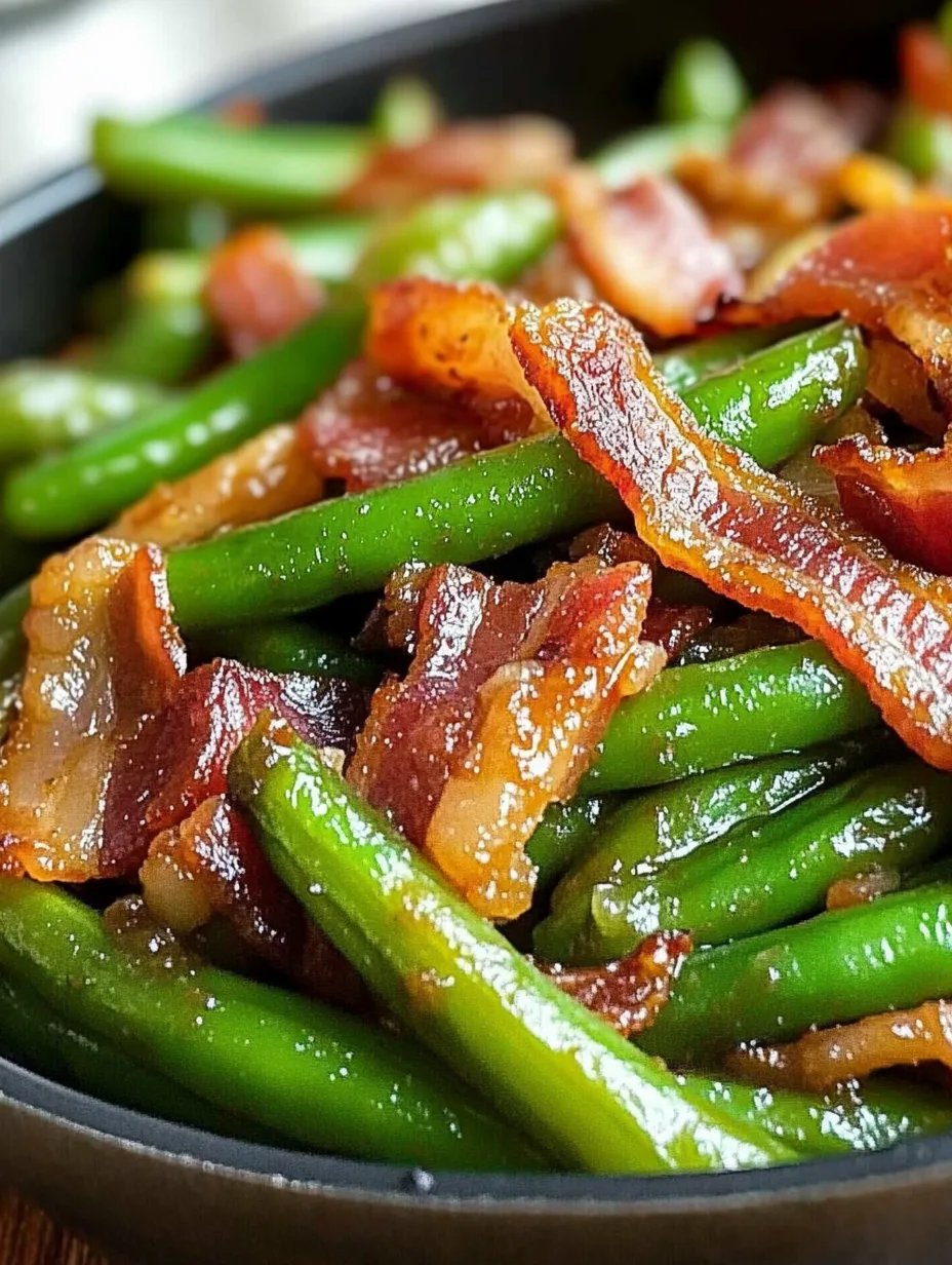 Fresh Southern Green Beans with Bacon