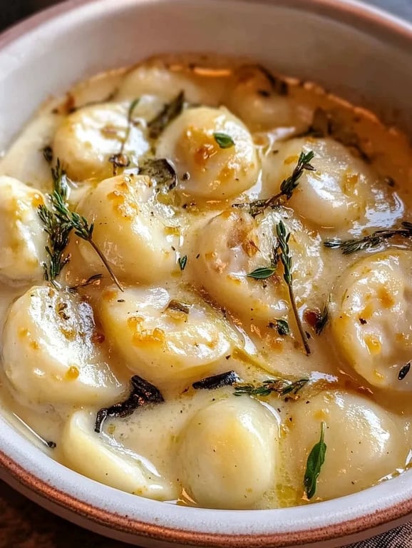Creamed Pearl Onions with Sage and Thyme