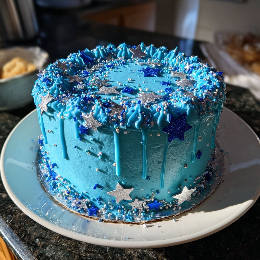 Easy Pisces Zodiac Cake