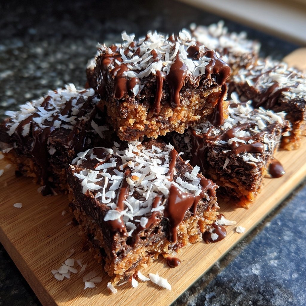 Chocolate Coconut Squares