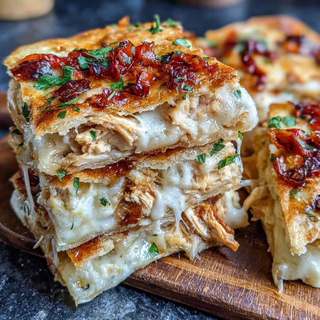 Shredded Chicken Quesadilla Bake
