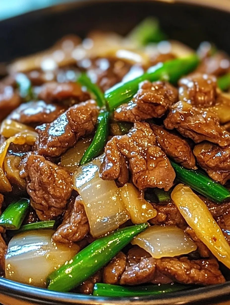 Chinese Beef and Onion Stir Fry