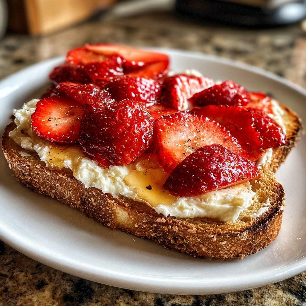 Strawberry Cream Cheese Breakfast Toast