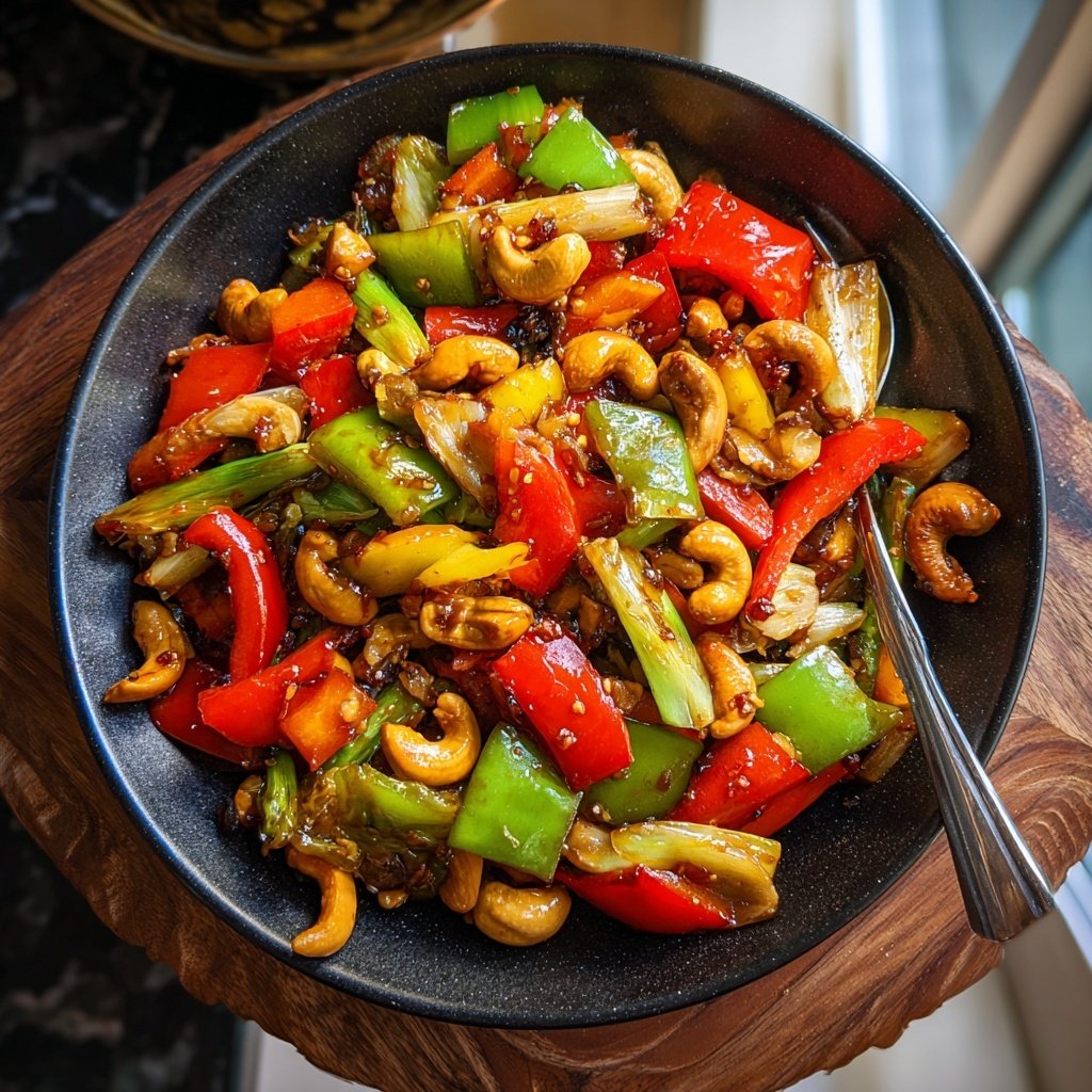 Vegetable Stir Fry With Cashews